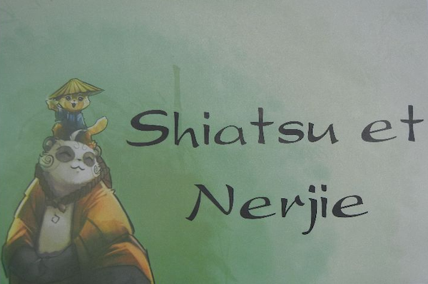 Affiche joyeuse Association Shiatsu et Nerjie